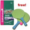 15kg Eukanuba + Paddle Tennis Set Free!