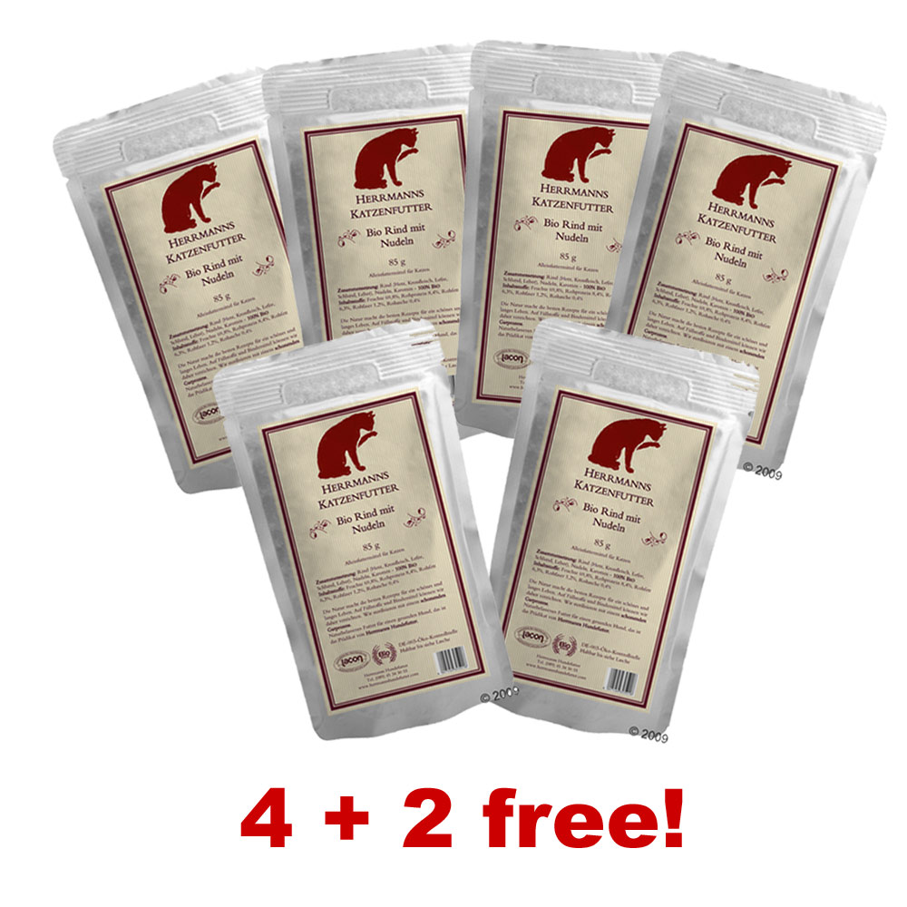 Herrmanns Organic-menu 4 + 2 Pouches Free! - Fish With Rice
