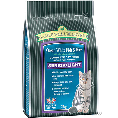 James Wellbeloved Senior/light Fish and Rice Cat Food - 5 Kg