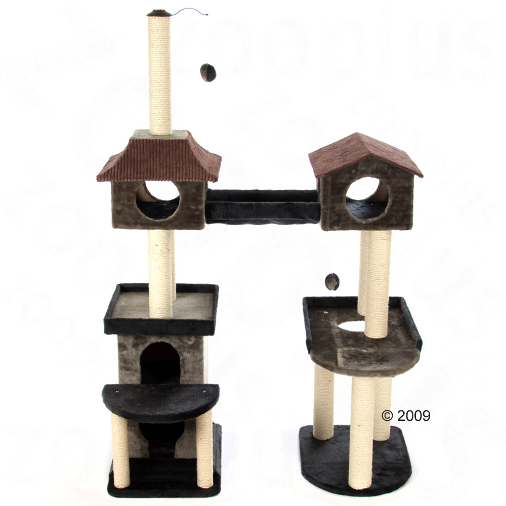 Cat Tree Fun Island Grey brown