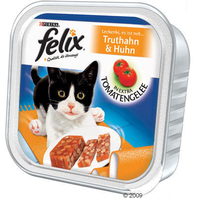 131570 2 1 Felix Exotic Bites in Jelly 32 x 100 g   Turkey & Chicken in Tomato Jelly