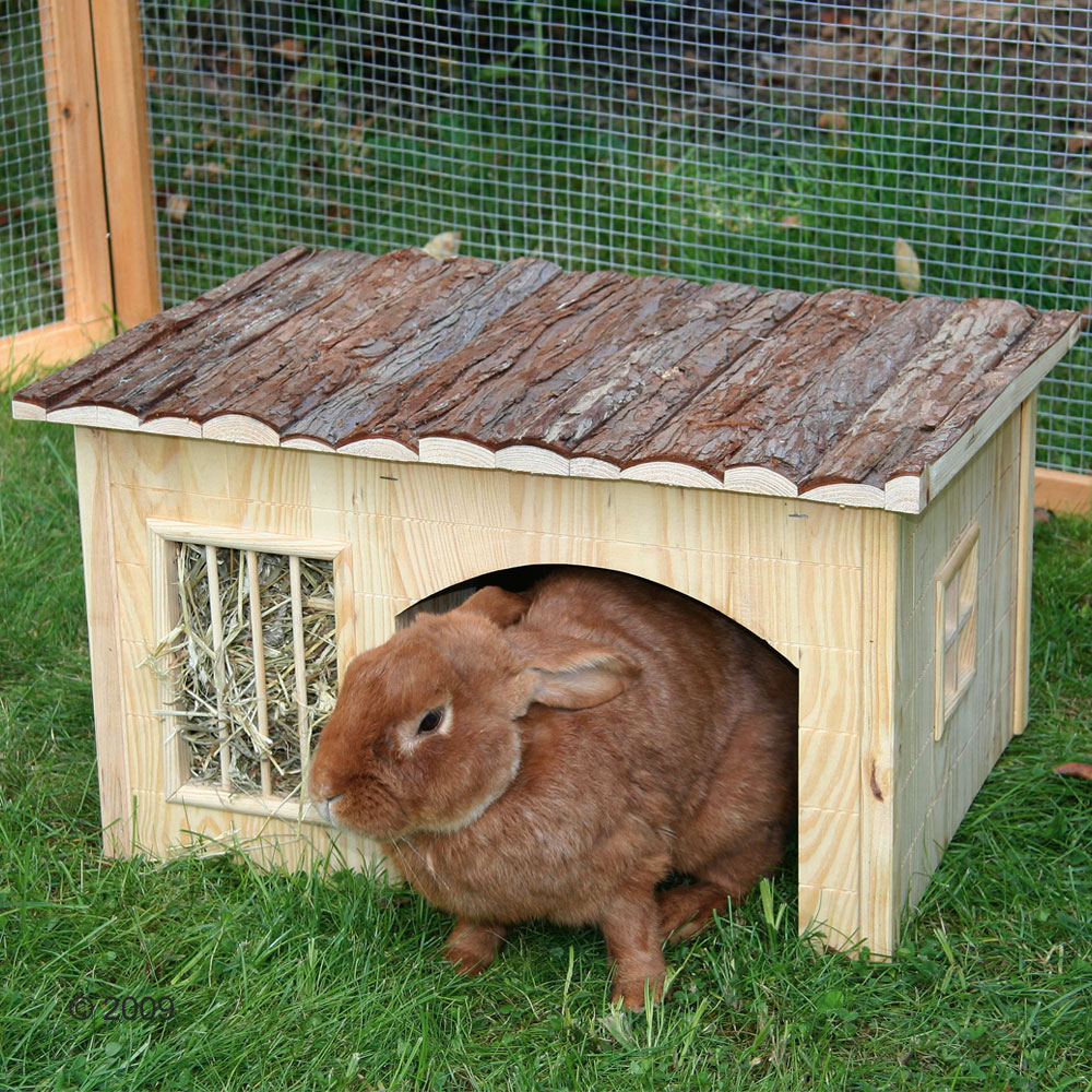 Nature Plus Rodent House With Hay Rack - L 54 X W 41 X H 30 Cm