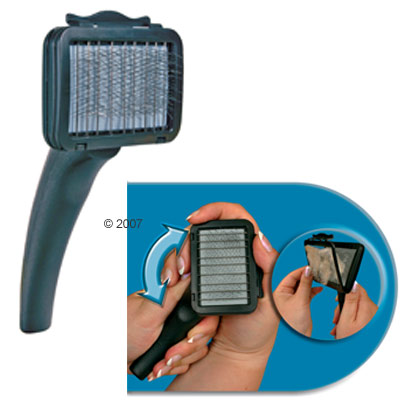 Soft Brush with Fur Catcher and Rotating Grip large 17 x 12cm Brush Head 115