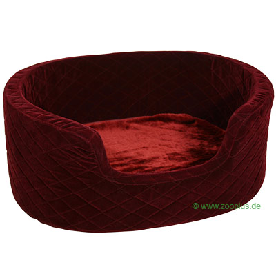 Family Dog Burgundy Dog Bed - L