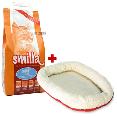 8 kg Smilla Cat Food + Cuddly Bed Free! - Kitten 34/21