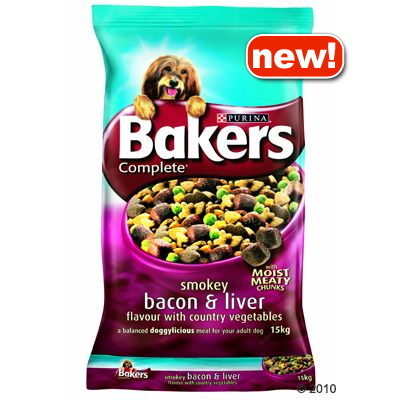 Zooplus [co.uk] Bakers Complete Dog Adult Bacon & Liver with Country Veg - 15 kg