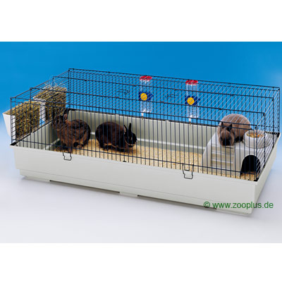Pet Cage Rabbit 140  Grey Base Tub