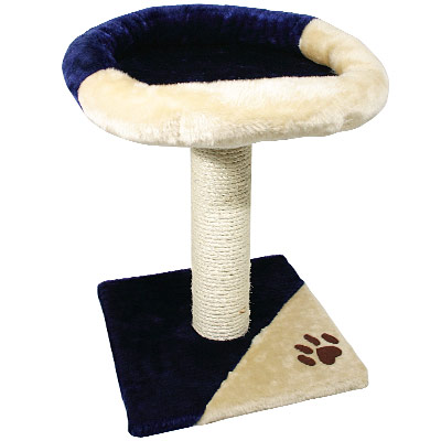 Kitten Scratching Post Petit - dark blue/beige