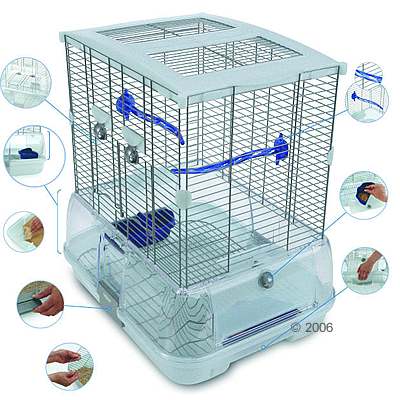 Hagen Vision II Model S01 Small Bird Cage - Size L 45.7 x B 35.6 x H 50.8 cm