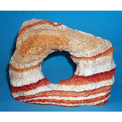 Rainbow Rock with one Archway Aquarium Decoration