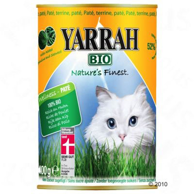 Yarrah Cat Dinner P�T 6 X 400 G  Fish P�T - Product image.