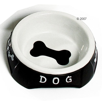  Bowls on Dog Bowl Black   White     400 Ml     14 Cm Of Zooplus Co Uk  47903 0