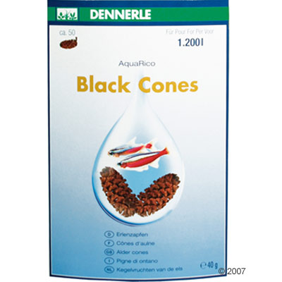 Dennerle Black Cones - ca. 50 pieces