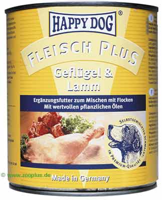 Happy Dog Meat Plus 6 x 800 g - Beef + Lamb
