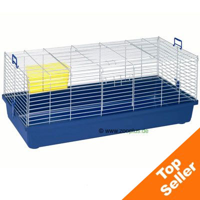 83034 1 Skyline Maxi XXL Rabbit and Guinea Pig Cage   dark blue size 119 x 59 x 47 cm