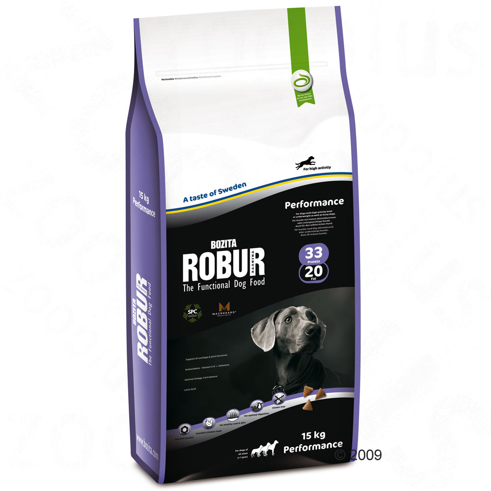 9358 robur performance 1 Bozita Robur Performance 33/20   Economy pack 2 x 15 kg