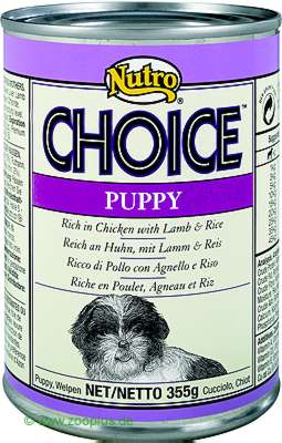 Nutro Choice Puppy with chicken, lamb and rice - 355 g