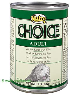 Nutro Choice Adult Lamb & Rice - 6 x 355 g