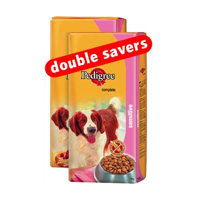 Pedigree Double Savers: Light, Sensitive, & Senior - 2 X 13 Kg Pedigree Light