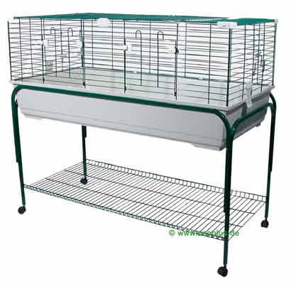 Cage Robin 120 empty  with stand beige base
