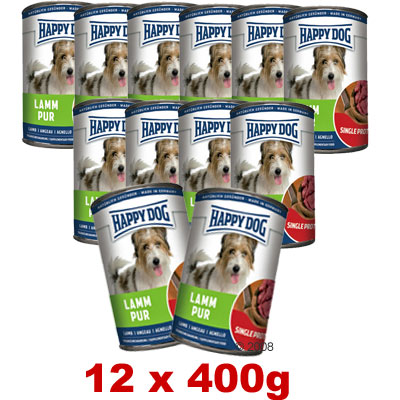 136272 happy dog saving 2 Happy Dog Single Protein Saver Pack 12 x 400 g   pure turkey
