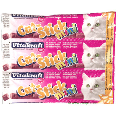 Vitakraft Cat-Stick Mini 18 Pc. - Duck & Rabbit