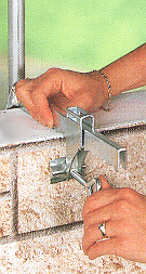 Wall Clamp - Clamp & Telescoping Rod