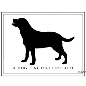 Dog Place Mat – A Very Fine Dog Eats Here