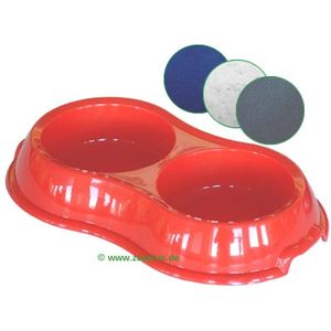 Double Pet Bowl, Plastic 2 x 0.325 l