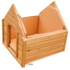 Insulation for Pointed Roof Dog House Natura