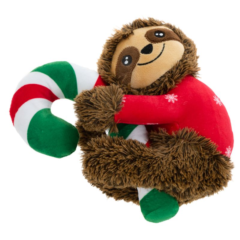 cuddly sloth dog toy christmas